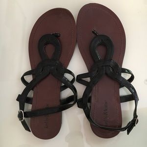 Black Strappy Sandals